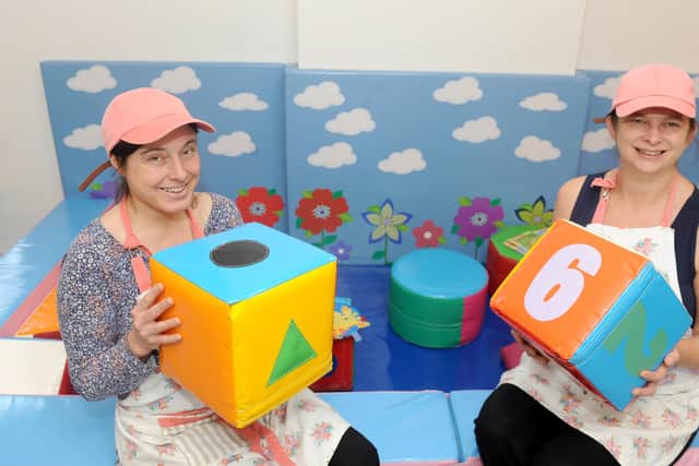 Paula Skeggs and Karen Lonergan are infant school teachers who set up a cafe in Havant, called Pallant House Play Cafe. Picture: Sarah Standing (161700-9038)