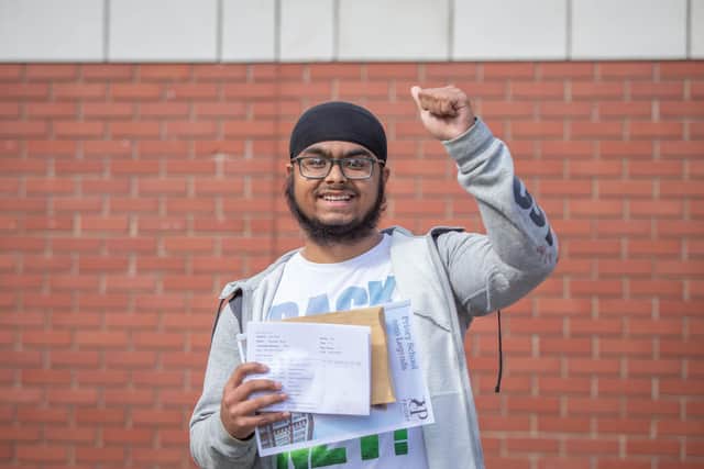 Priory pupil, Ravdeep Singh who was almost deported three years ago until his school and Stephen Morgan intervened 
Picture: Habibur Rahman