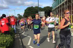 Martin Ellwood was diagnosed with colorectal cancer in 2020 and sadly passed away in August this year after a battle with the disease.
Pictured: Martin taking part in the Great South Run in a previous year.