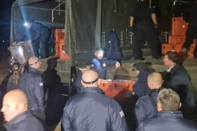 Hampshire firefighters have been deployed to Morocco following a devastating earthquake  Picture: HIWFRS.