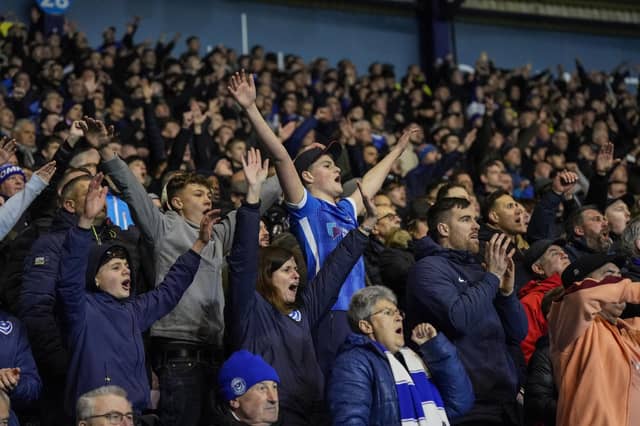 Pompey 1,485 travelling fans were in full voice in their third away game on the spin at Oxford last night.