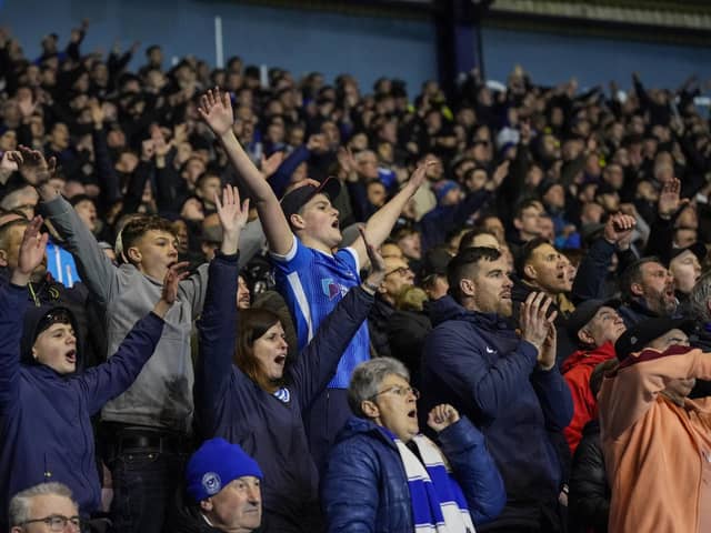 Pompey 1,485 travelling fans were in full voice in their third away game on the spin at Oxford last night.