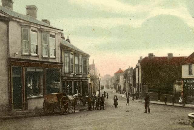 An Edwardian view looking down High Street, Cosham. Picture: Mick Cooper collection