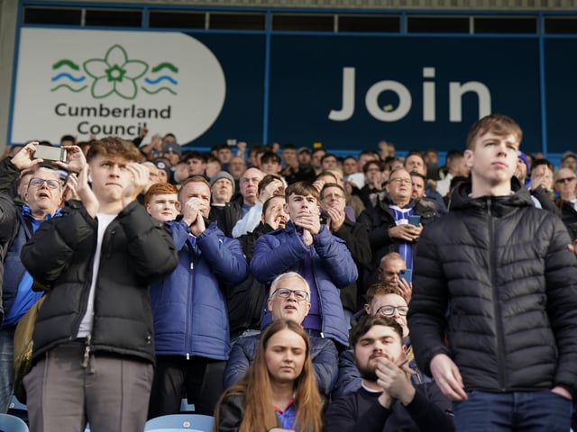 The fans had plenty to cheer on their latest trip to Carlisle - Paddy Lane's winner and a six-point lead at the top of the table.