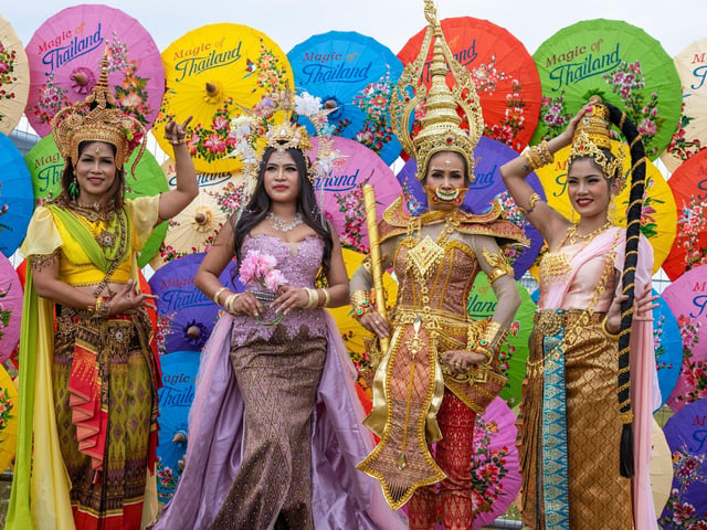 Southsea Common was transformed this weekend into a Thai craft and food extravanganza for the whole family. Pictured - Traditional Thai DancersPhotos by Alex Shute