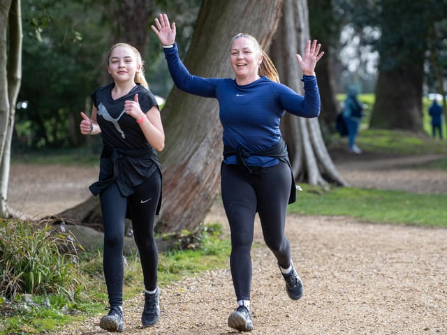 Competitors in Saturday morning's Havant parkrun at Staunton Country Park. Picture: Alex Shute