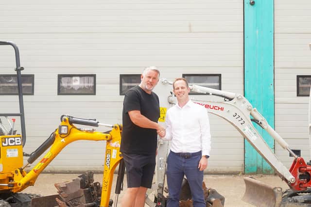 Stuart Long, New Forest Hire (L) and Tom Elliott, Elliotts (R)