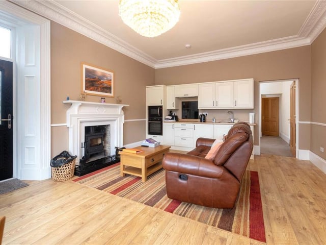 Apartment - sitting room/kitchen.