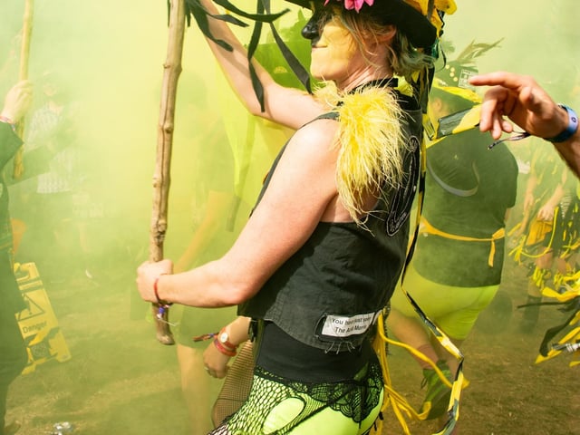 Dancers at the event.