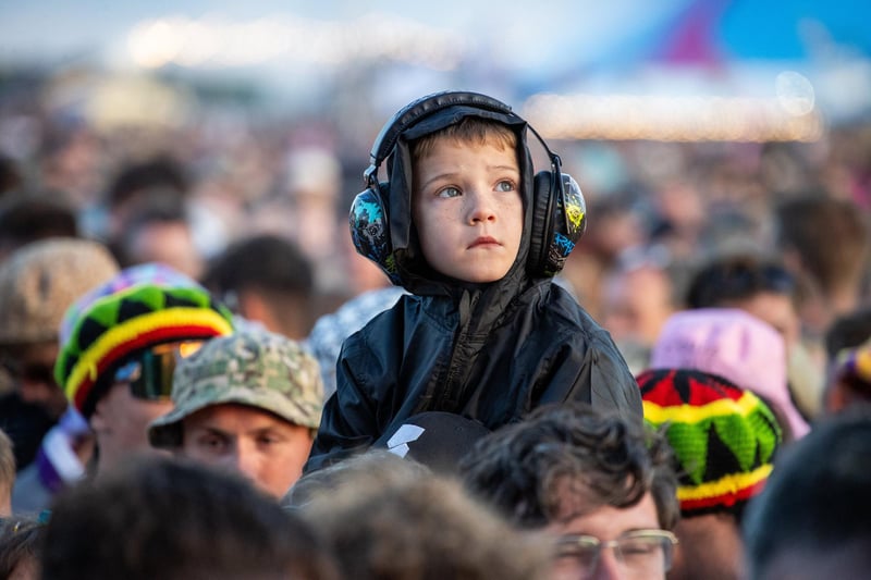 Watching the Kaiser Chiefs on the Common Stage on Saturday evening
Photo by Alex Shute