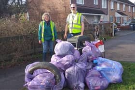 Dedicated volunteers have been carrying out several litter picks in the Havant area. Jason Horton organises them through Facebook. Pictured is 20 bags of rubbish collected in Bitterne Close.