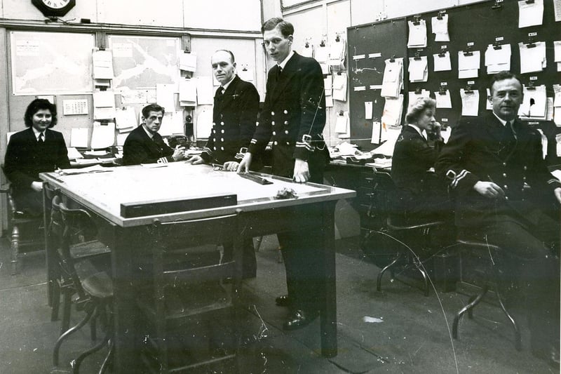 A few months after D-Day The News wartime photographer Victor Stewart was allowed into the top secret maze of tunnels beneath Fort Southwick from where D-Day operations were controlled. Movements office
