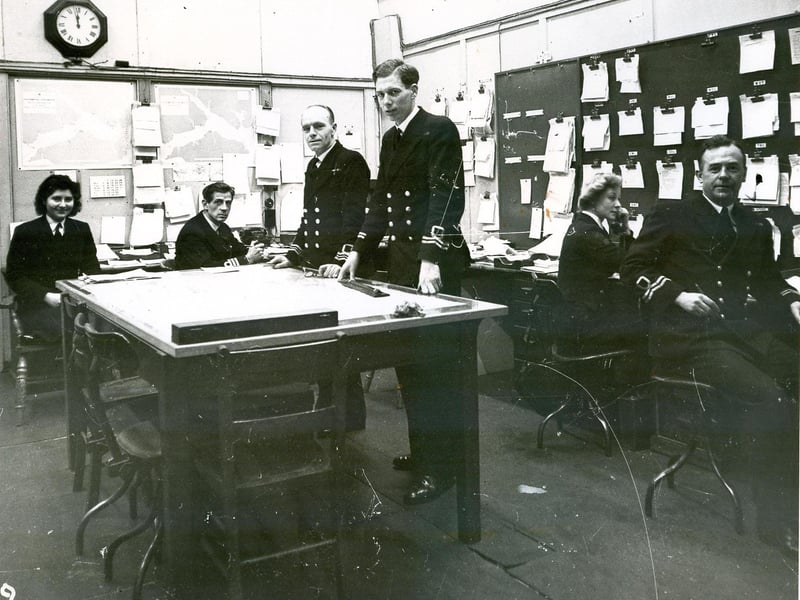 A few months after D-Day The News wartime photographer Victor Stewart was allowed into the top secret maze of tunnels beneath Fort Southwick from where D-Day operations were controlled. Movements office