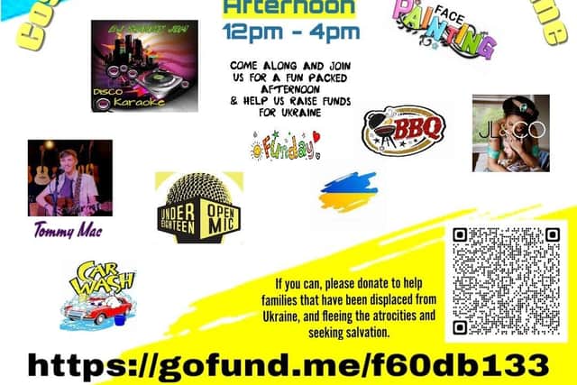 Event poster for the family fun afternoon.