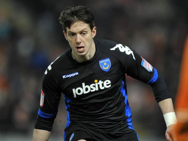 Greg Halford in action during his time at Pompey. Picture:Steve Reid
