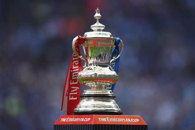 The FA Cup Trophy. (Photo by Laurence Griffiths/Getty Images)