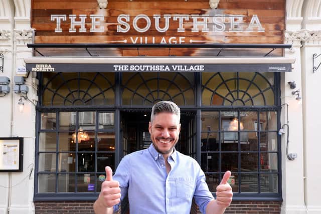 Chris Vaux outside The Southsea Village
Picture: Chris Moorhouse (jpns 131021-04)