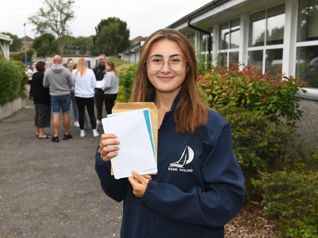 GCSE exam results day at King's Academy Bay House in Gosport, Hampshire.Patience SullivanPlease credit: Paul Jacobs/pictureexclusive.com