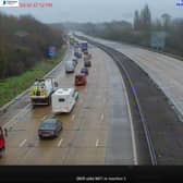 M27 crash. Pic: Highways England