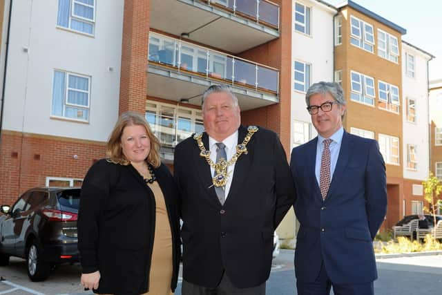 The Victory Unit is opened in 2015 by the then Lord Mayor of Portsmouth, Councillor Frank Jonas, pictured with then leader Cllr Donna Jones, and Robert Watt, the director of adult services.
Picture Ian Hargreaves  (151491-1)