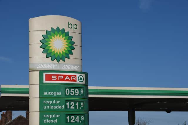 BP have announced record profits as calls for a windfall tax soar. Picture: PAUL ELLIS/Getty Images.