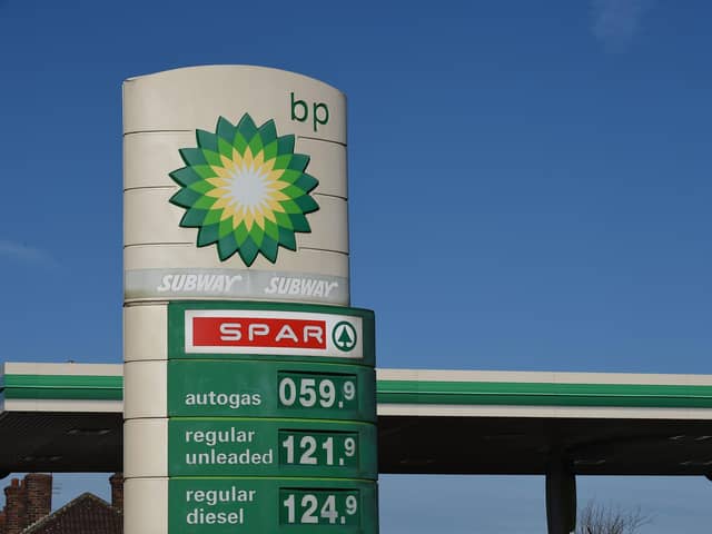 BP have announced record profits as calls for a windfall tax soar. Picture: PAUL ELLIS/Getty Images.