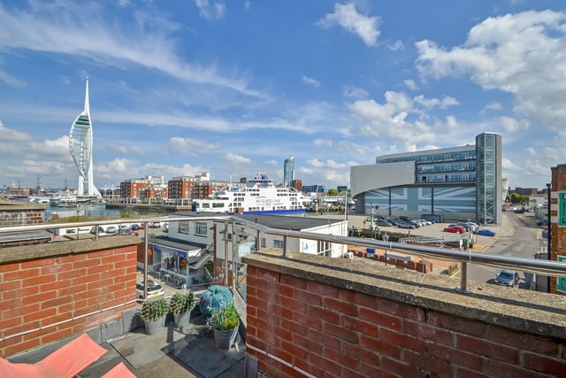 This townhouse has roof top terrace elevated views over the historic waterfront surroundings. Picture: Fine & Country