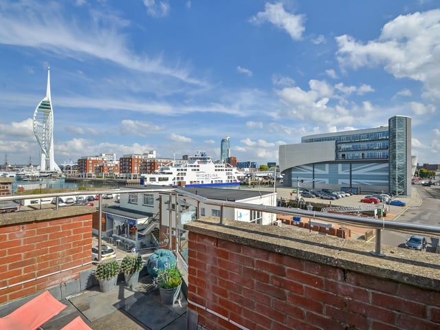 This townhouse has roof top terrace elevated views over the historic waterfront surroundings. Picture: Fine & Country