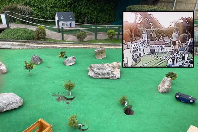 Damage at Southsea Model Village done at around 5am on May 23 2021. Picture: Southsea Model Village