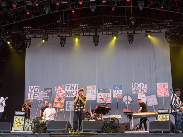 The Specials performed on the Common Stage at 2019's Victorious Festival.