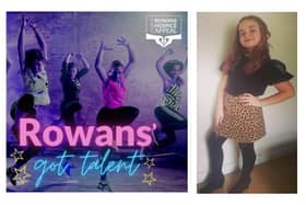 Rowans Hospice is running an online talent show called Rowans' Got Talent. Pictured: Promotional poster for the event and Nevaeh Dunmore, 11 from Horndean, who has entered