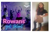 Rowans Hospice is running an online talent show called Rowans' Got Talent. Pictured: Promotional poster for the event and Nevaeh Dunmore, 11 from Horndean, who has entered