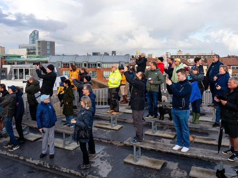 HMS Queen Elizabeth leave Portsmouth on 3rd of November. Photo by Matt Clark