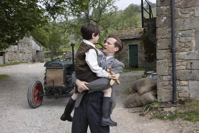 Jimmy Herriot (Thomas Riches) and James Herriot (Nicholas Ralph) in All Creatures Great and Small Series 6. Picture: Channel 5/Playground/Helen Williams
