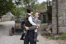 Jimmy Herriot (Thomas Riches) and James Herriot (Nicholas Ralph) in All Creatures Great and Small Series 6. Picture: Channel 5/Playground/Helen Williams