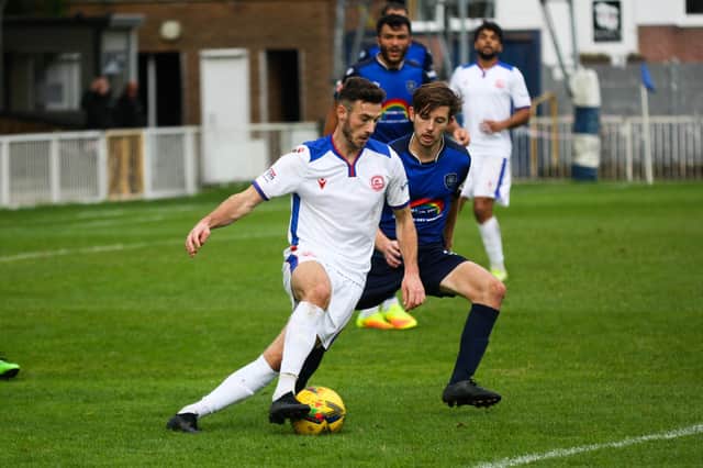 Bradley Tarbuck has joined the list of Gosport Borough injuries ahead of Tuesday's Southern Premier League trip to Salisbury. Picture: Tom Phillips