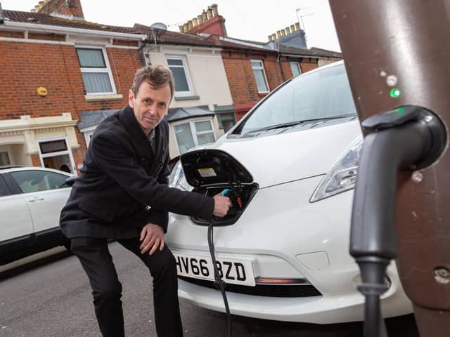 Mr Colin Martin, driving instructor EV owner and soon to receive a charging point in his road.