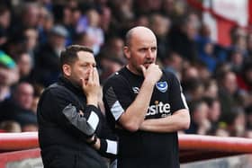 Leam Richardson and Paul Cook at Pompey