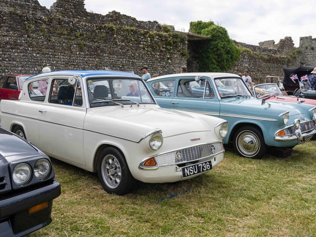 The vintage car show at Portchester Gala