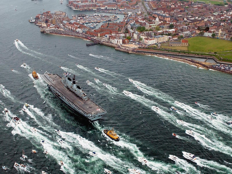 The Royal Navy's Op Telic Flagship, HMS Ark Royal returns home to Portsmouth on 17 May.