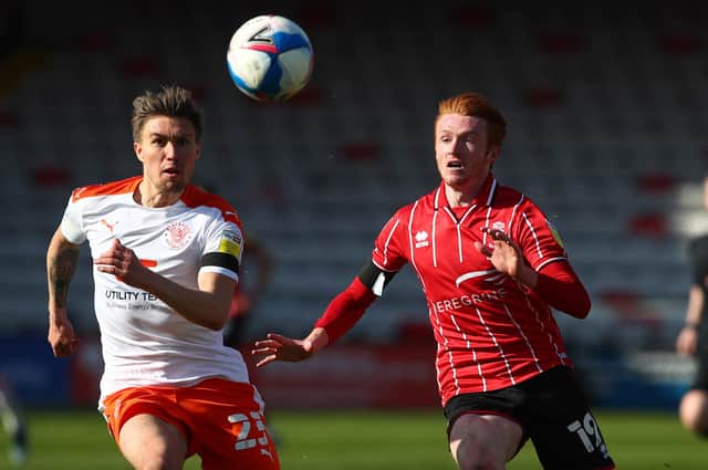 Callum Morton, right, has joined Fleetwood on loan. Picture: Joe Portlock/Getty Images