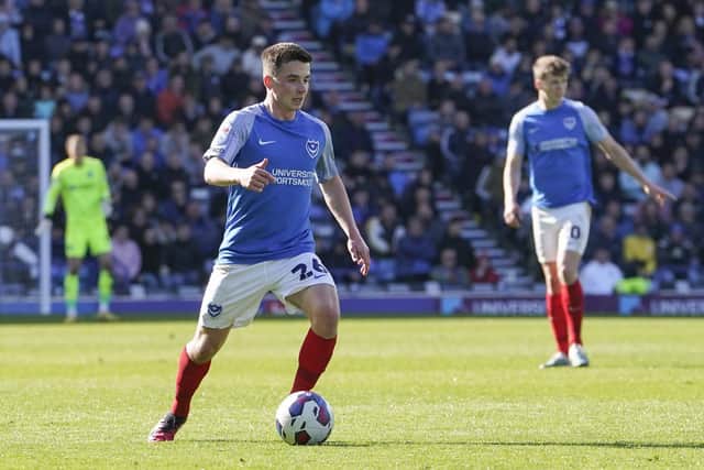 Tom Lowery returns to Pompey's side at Oxford this evening after recovering from a knee problem. Picture: Jason Brown/ProSportsImages