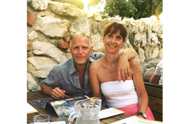 Carly and Glenn Jeffery together.