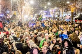 Pictured is Fareham's Christmas lights switch on last November. Picture: Keith Woodland