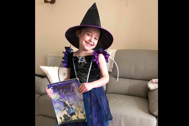 Elizabeth Keenan's daughter as Winnie the Witch