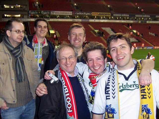 Dreams can come true - Hawks fans at Anfield in 2008. Picture: David Nicholls.