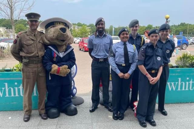Shoppers in Whiteley donated £2,000 to veterans of the Armed Forces