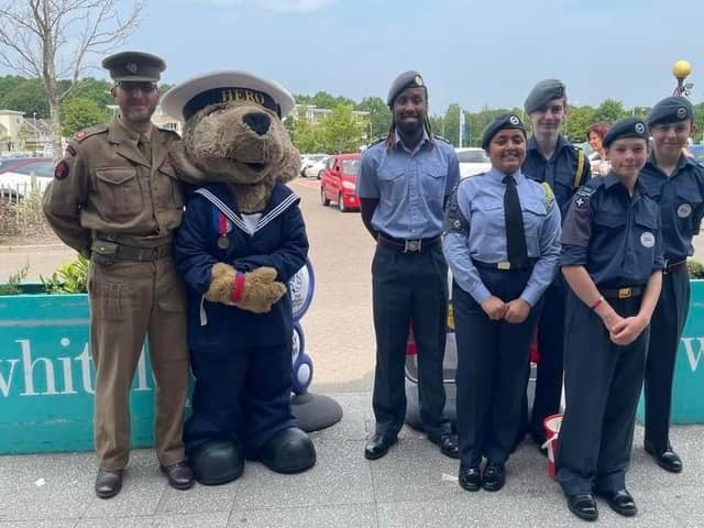 Shoppers in Whiteley donated £2,000 to veterans of the Armed Forces