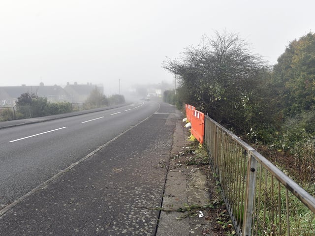Gregson Avenue in Gosport, where a road traffic incident took place on Thursday, October 17, 2024. Picture: Sarah Standing (181024-3641)