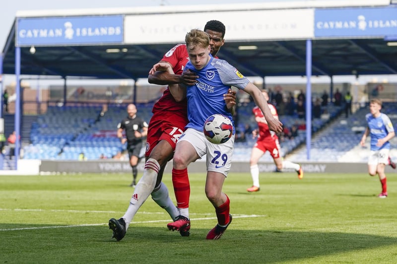 Paddy Lane battles to keep possession in the first half against Accrington. Picture: Jason Brown/ProSportsImages